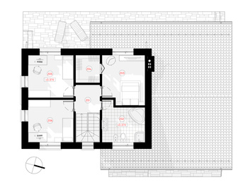 Dviejų aukštų namo projektas Lina | NPS Projektai